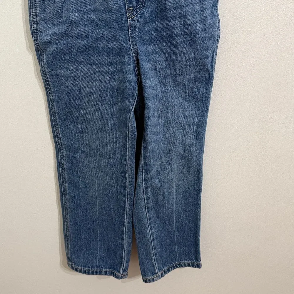 OLD NAVY Denim Overalls Girls Size 6-7 Small Adjustable Straps Kids